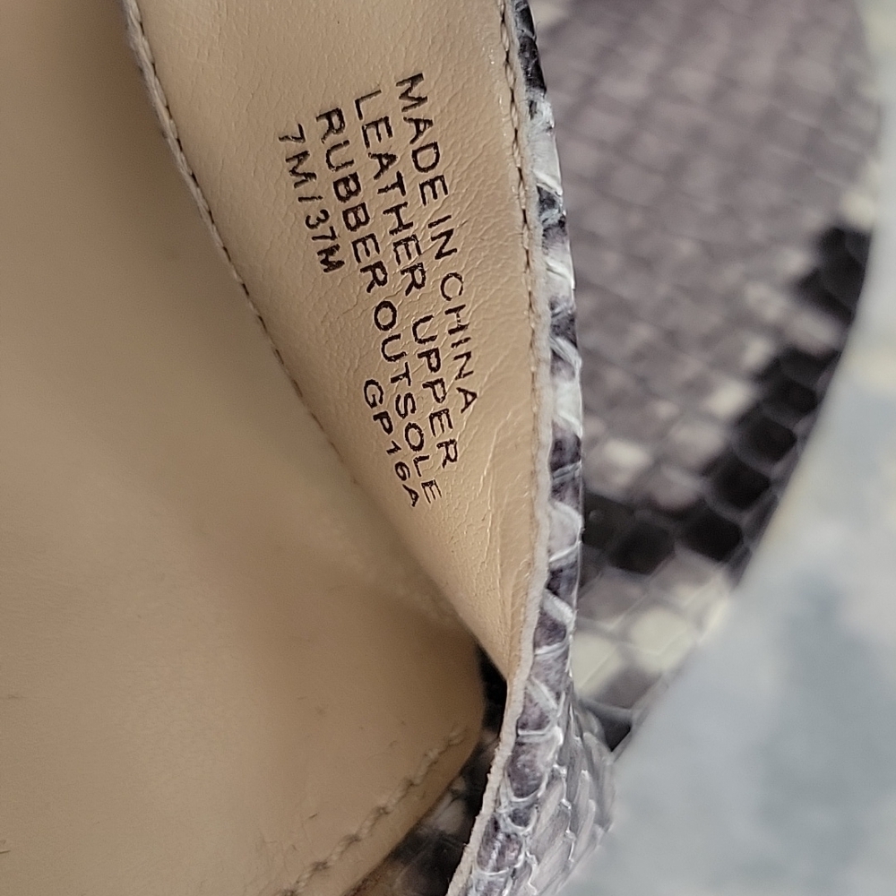 Michael Michael Kors Snakeskin 3" Leather Sandal - Picture 5 of 11